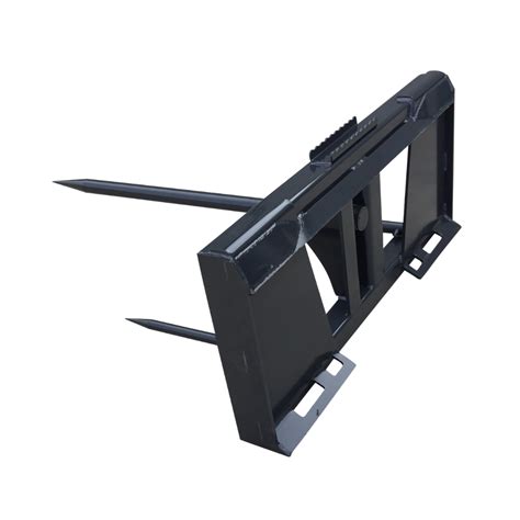 skid steer bale attachments|skid steer round bale spear.